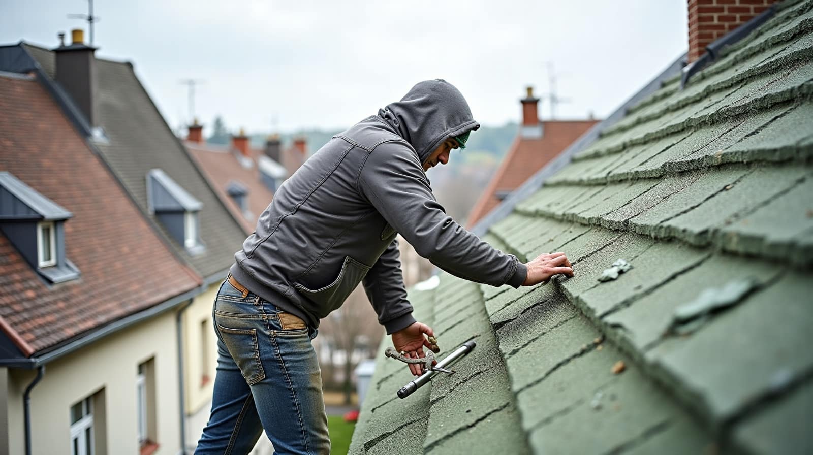 Démoussage de toiture à Laval : ce qu'il change vraiment sur une couverture en ardoise